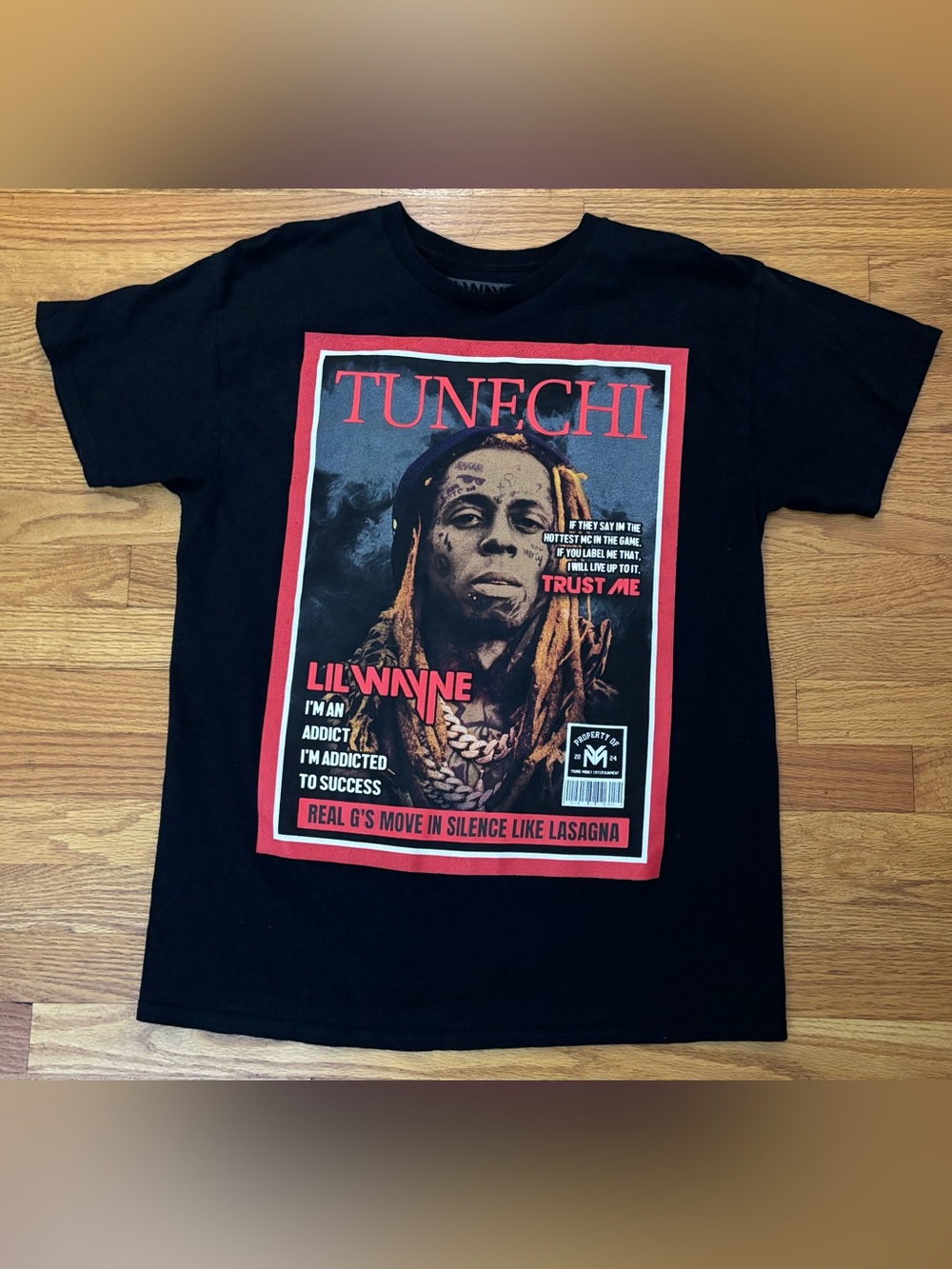 Lil Wayne x Reason Tunechi Graphic T-Shirt Men’s Large Rap Music Tee Streetwear